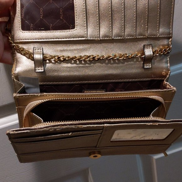 Gold Aldo evening purse - Picture 2 of 3
